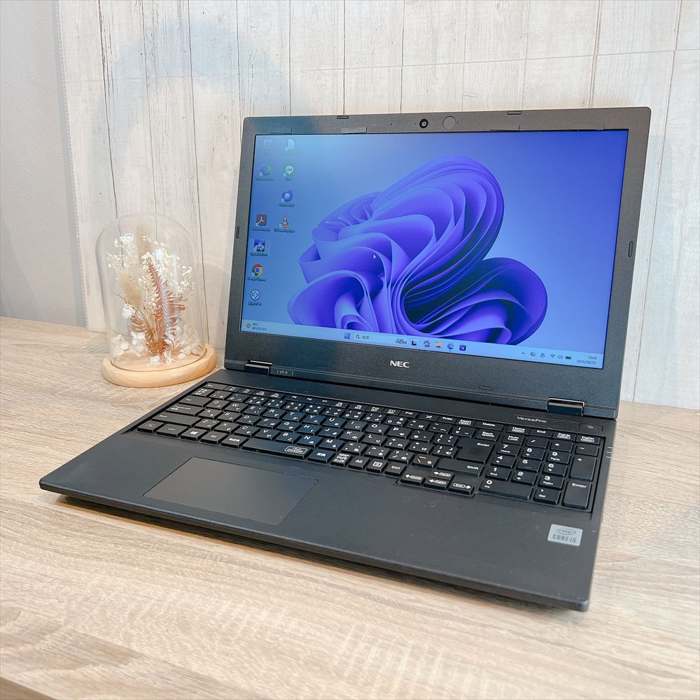 hn-0833 NEC Versapro VUT16F-9 / 2021年4月製 / Core i5-10210U / メモリ16GB / M.2 SSD256GB / Windows11 / LibreOffice / 15.6型 HN-0833 - 画像 (1)